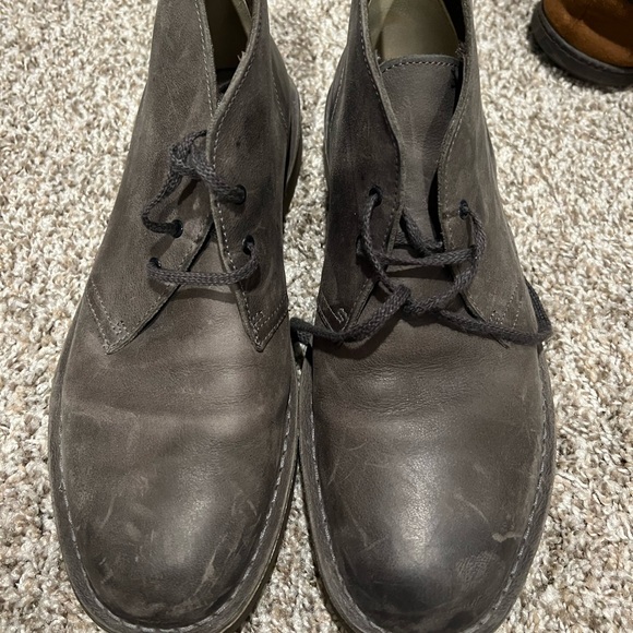 Clark Bushacre 2 Grey Leather - Picture 4 of 4